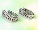 Ювелирные серьги из серебра 925 пробы