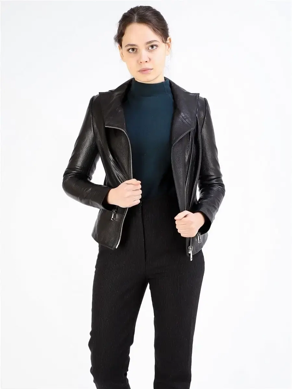 Косуха кожаная куртка женская Турция