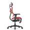 Кресло FALTO Ergohuman Ultra X9 GAMING с подножкой ( чёрный/ КРАСНЫЙ каркас /сетка Equator Red )