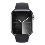 Apple Watch Series 9 41 мм Stainless Steel Graphite with Sport Band Midnight S/M