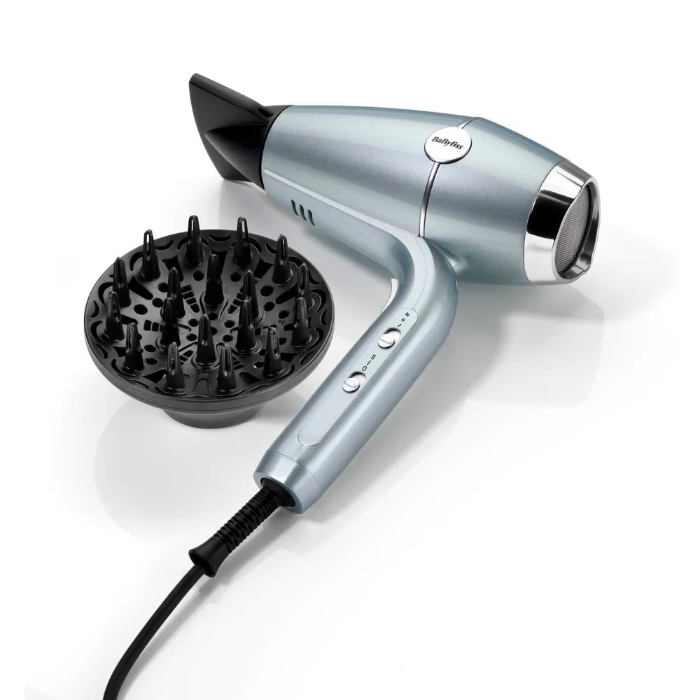Фен BaByliss Hydro-Fusion 2100 D773DE голубой - 4