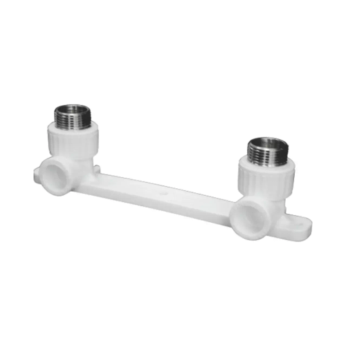 Планка PP-R монтажная белая НР Дн 20х1/2" под смеситель с водорозетками VALFEX 10123020