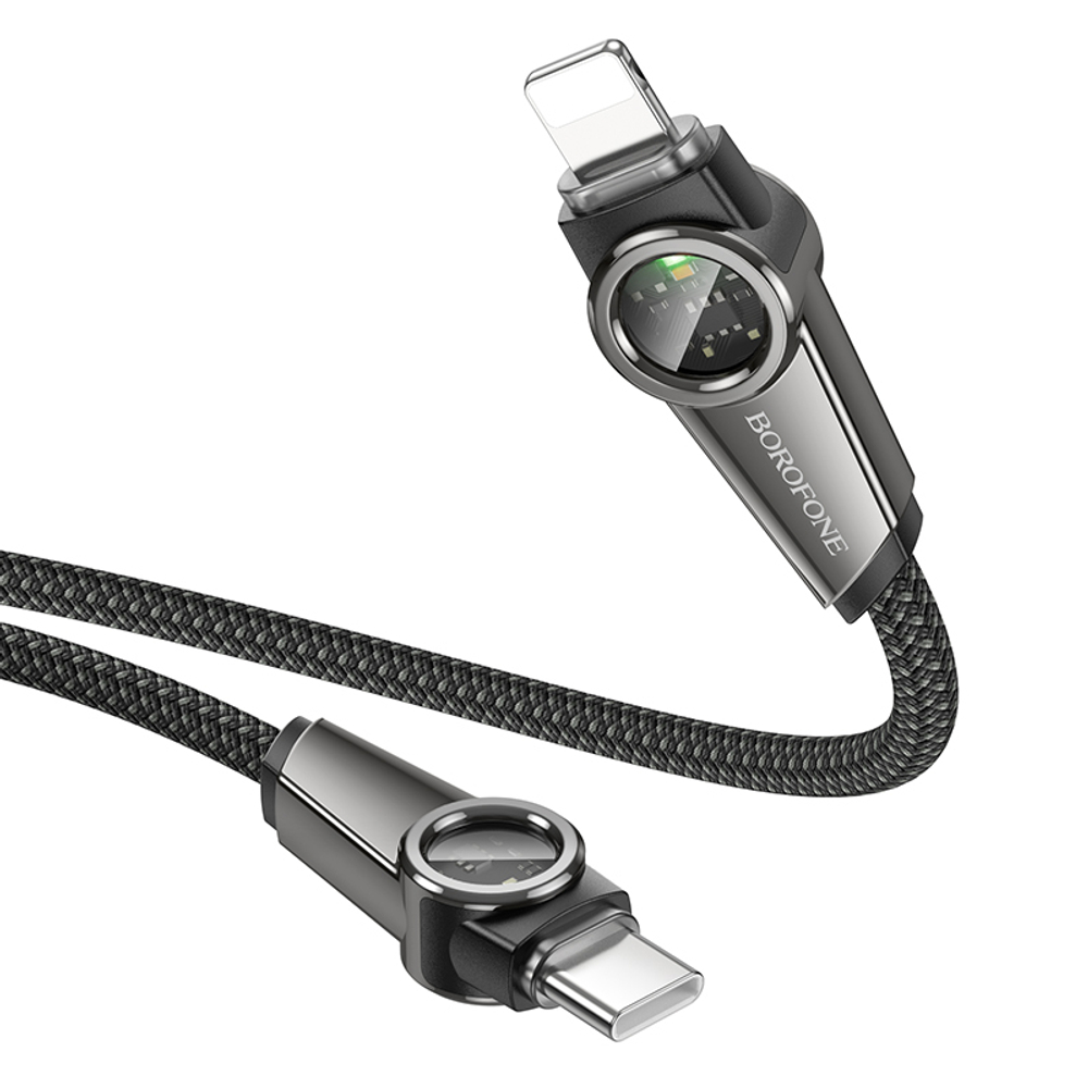 Кабель Lightning -TypeC BOROFONE BU49 27W (черный) 1м