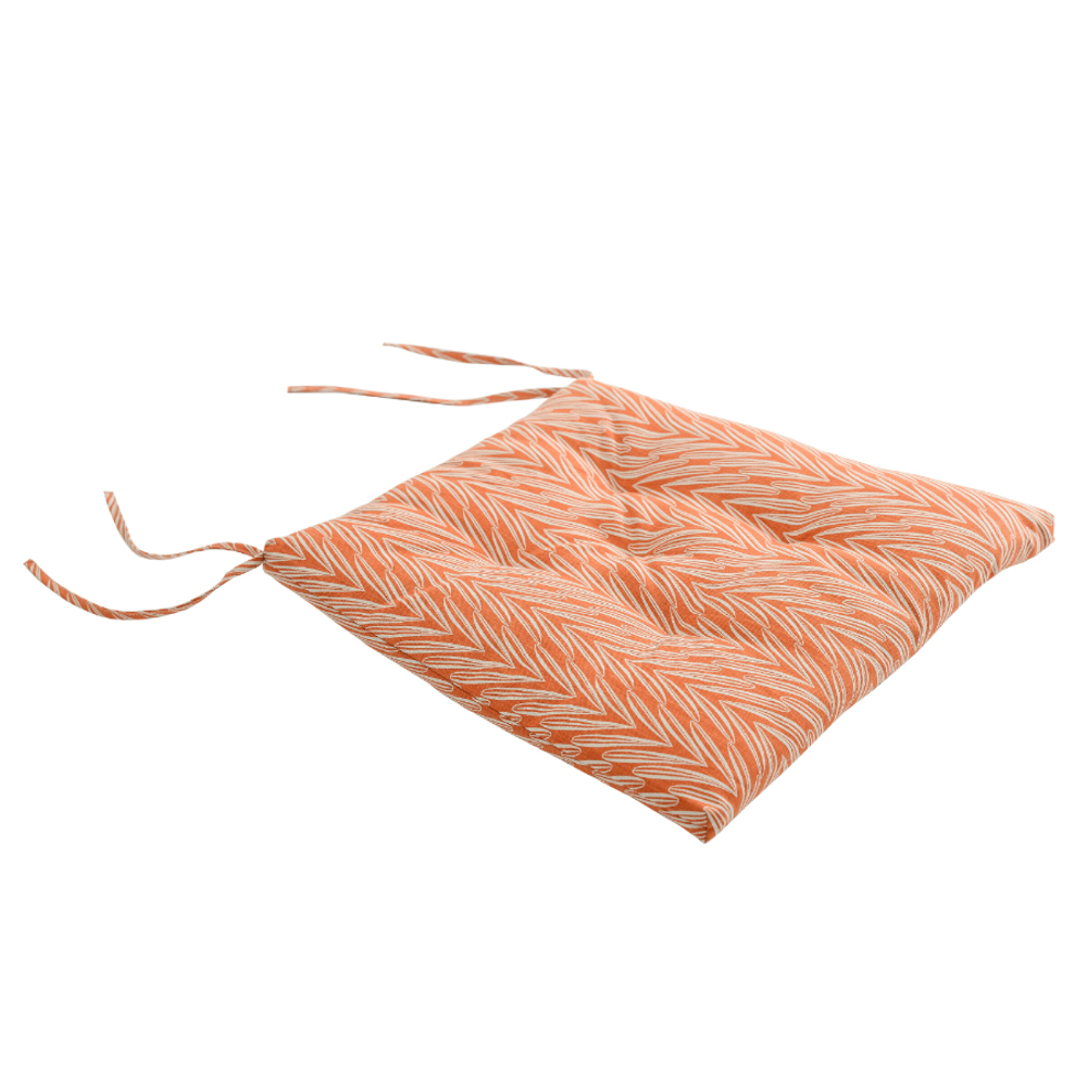 Подушка на стул из хлопка с графичным принтом Колосья russian north, 40х40х4 см