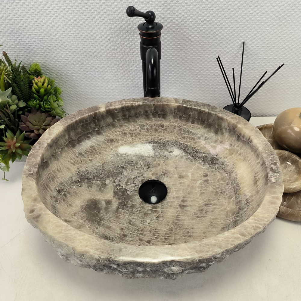 Раковина из оникса Erozy Grey EO-62293 51*41*15 0093