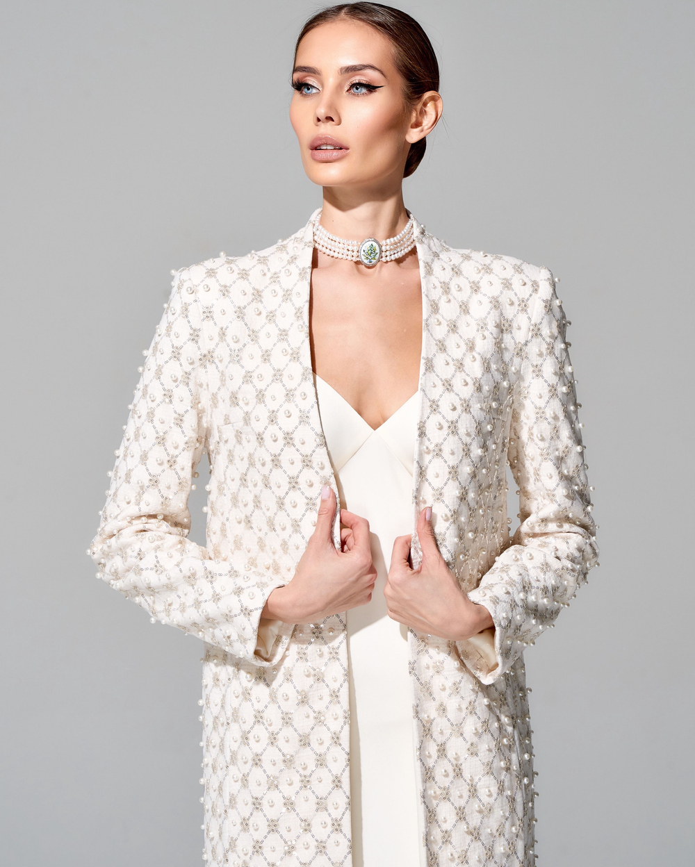 Платье-комбинация длины макси