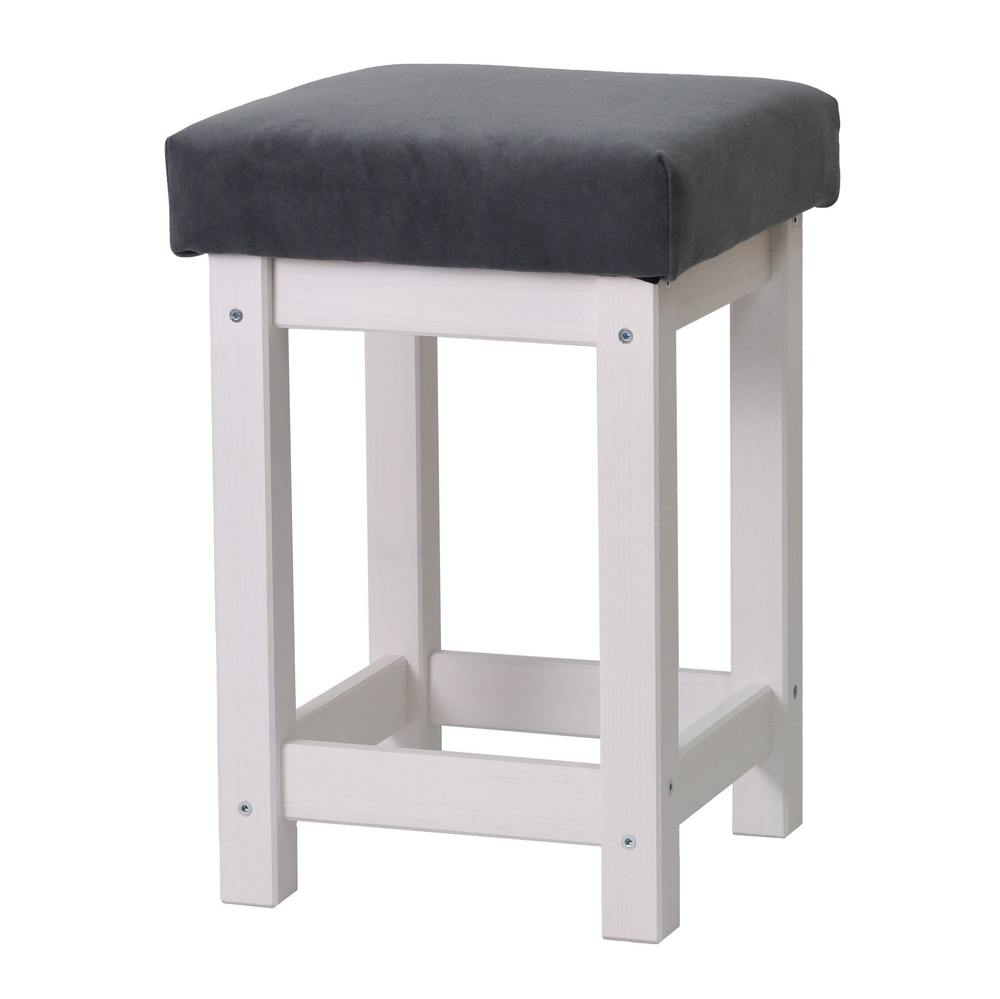 Табурет для кухни, 33х33х51, Оливия, банкетка в прихожую, деревянный, белый, IKEA