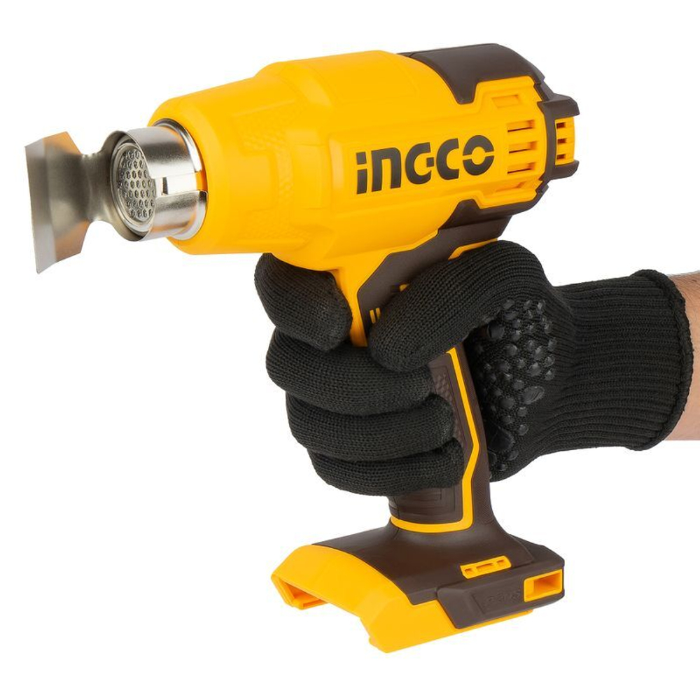 Фен строительный аккумуляторный INGCO HGLI2002 20В без акб