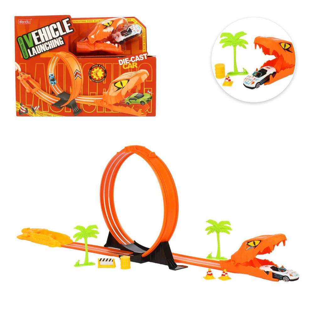 Автотрек Змея +машина, коробка 8862