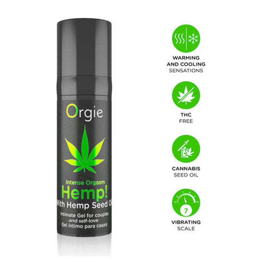 Возбуждающий гель Orgie Hemp! Intense Orgasm, 15 мл