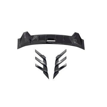 Козырёк заднего стекла + жабры Changan Uni V 2021-2025 чёрный глянец