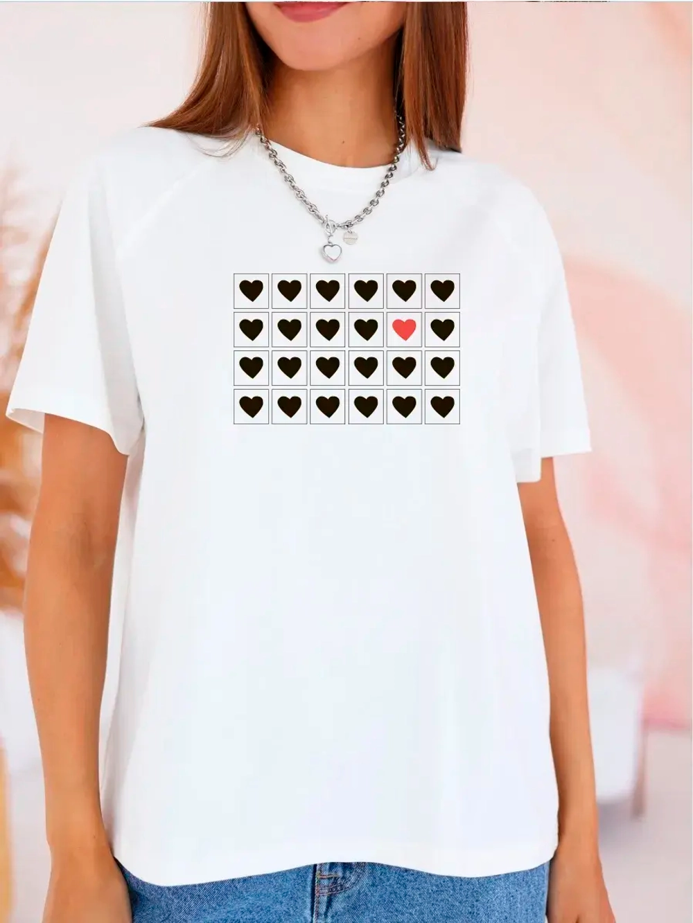 Футболка больших размеров с принтом