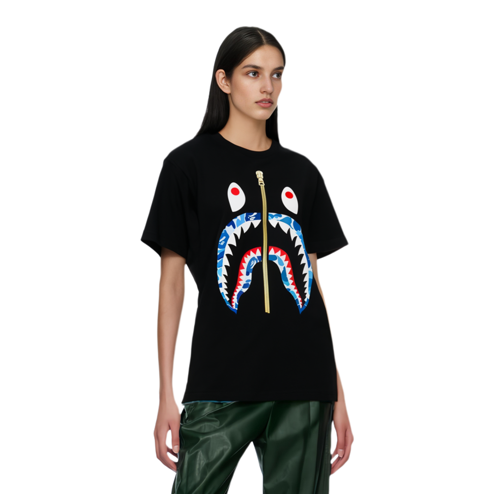 A Bathing Ape Bathing Ape Zip Shark Short Sleeve Футболка