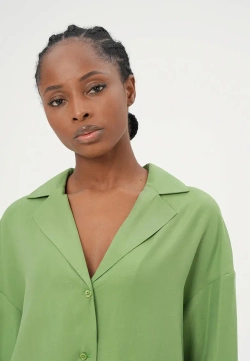 Удлинённая рубашка из модала