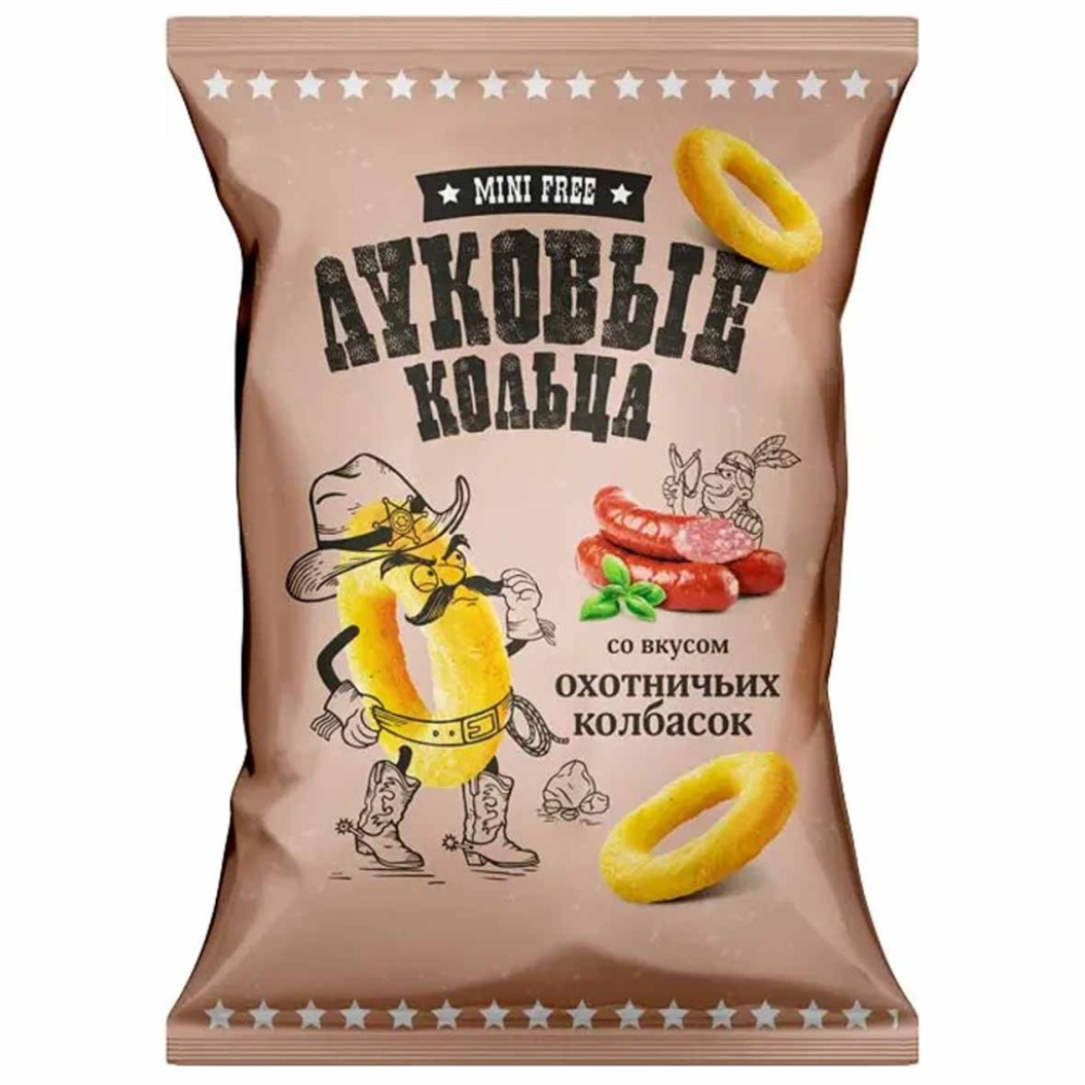 Луковые кольца MiniFree Охотничьи колбаски 45 гр