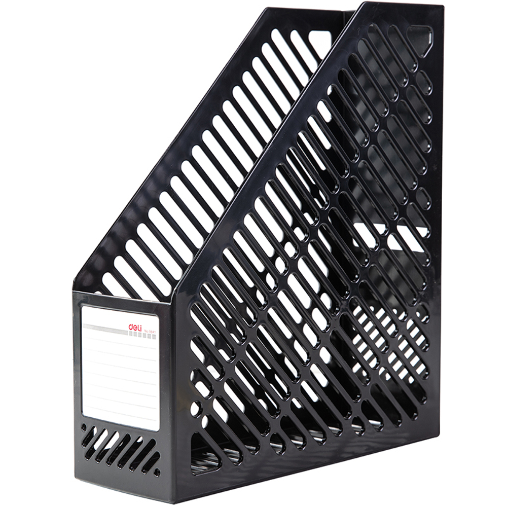 Лоток вертикальный DELI, пластик, черный