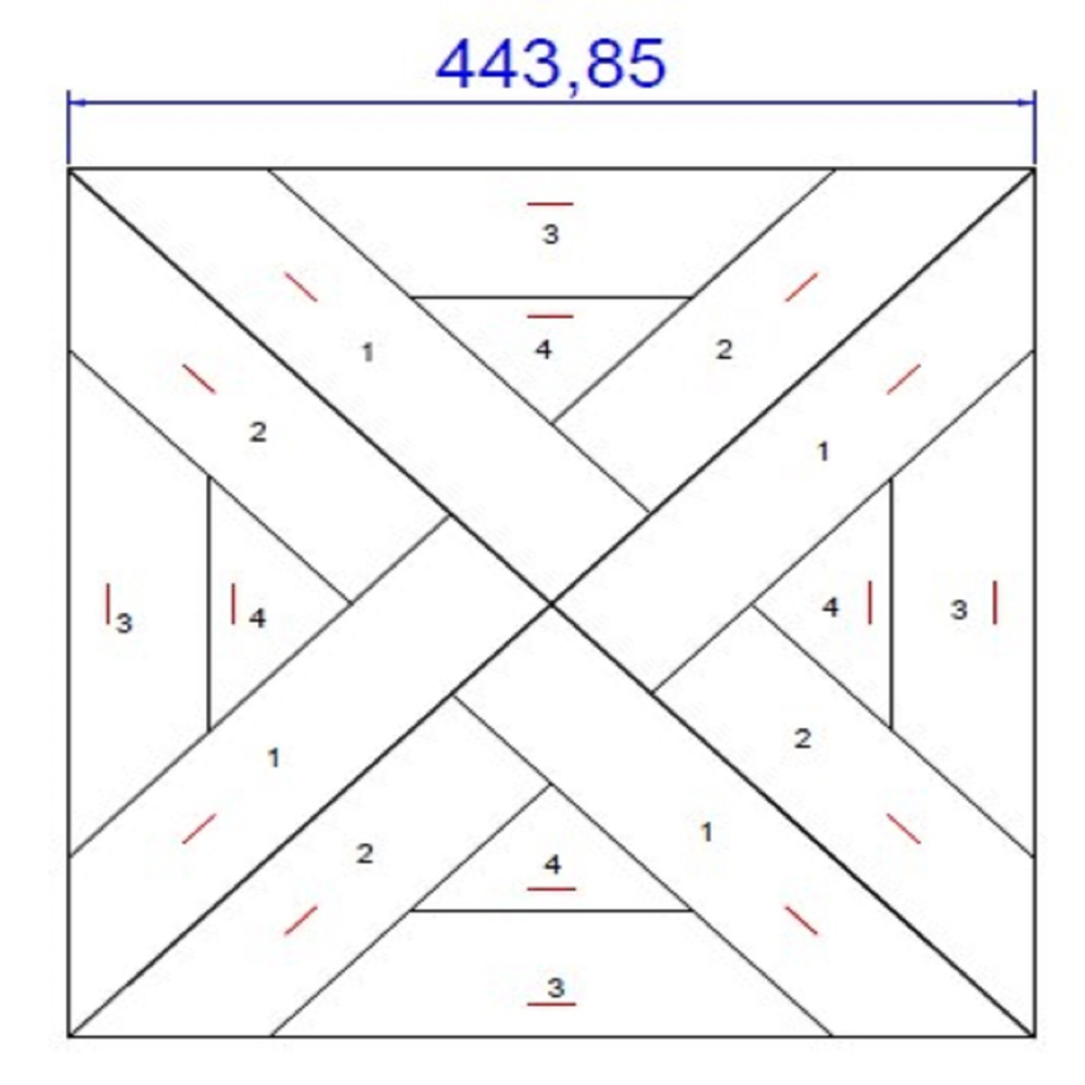 Модульный паркет Lab Arte Дуб Original №3-65 прозрачный лак