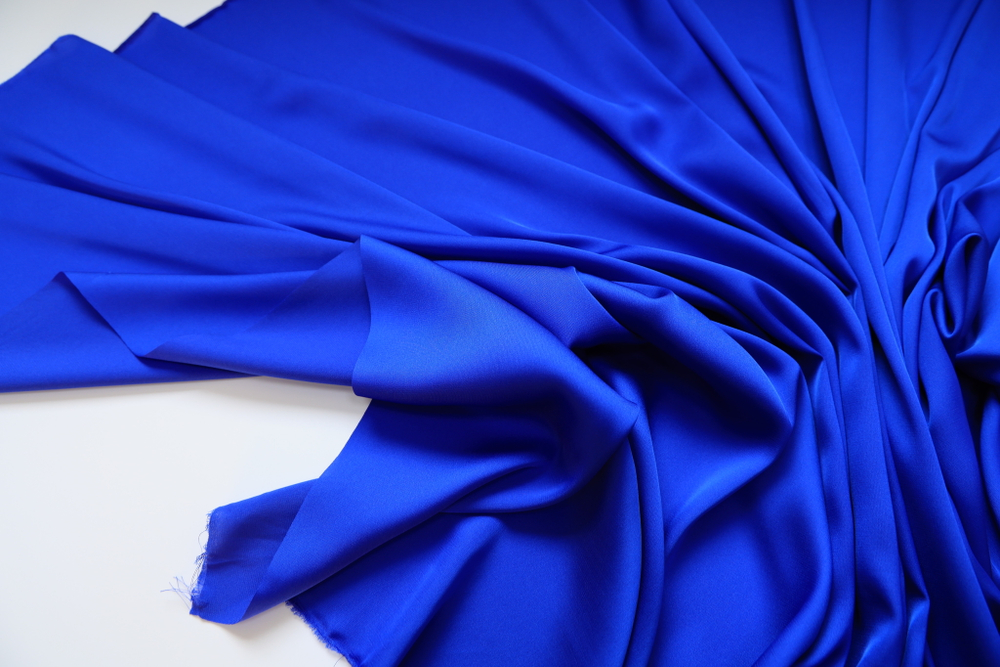 Шелк однотонный василек