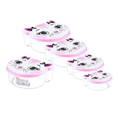 Набор контейнеров "Pets" 4 шт (50, 100, 200, 300 мл) цвет в ассортименте