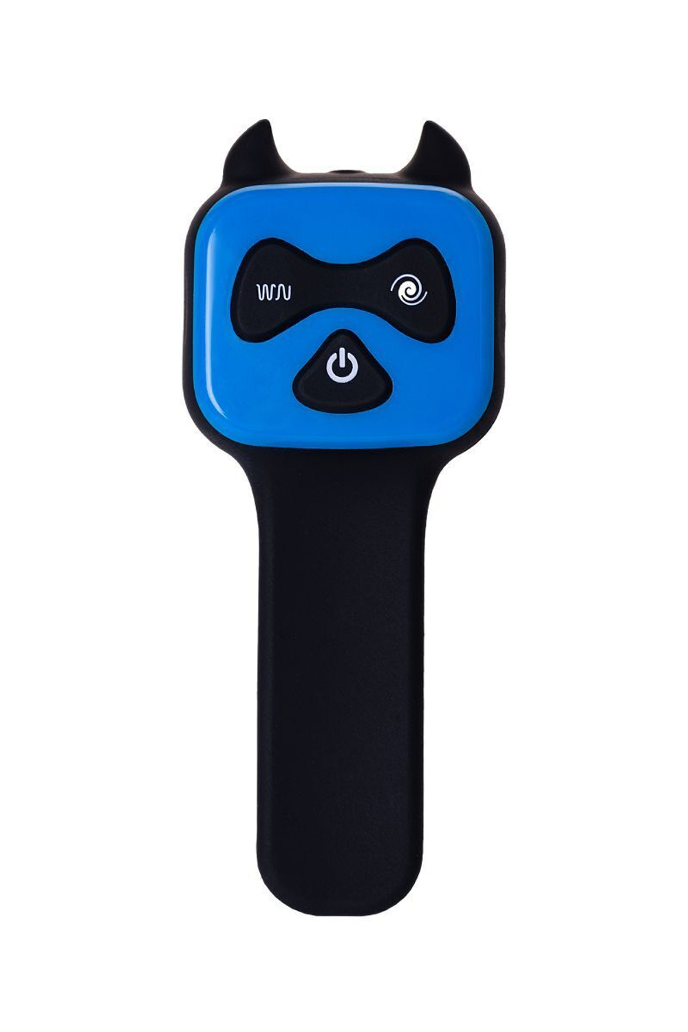 Вибростимулятор простаты с подогревом (Цвет: черный с синим)