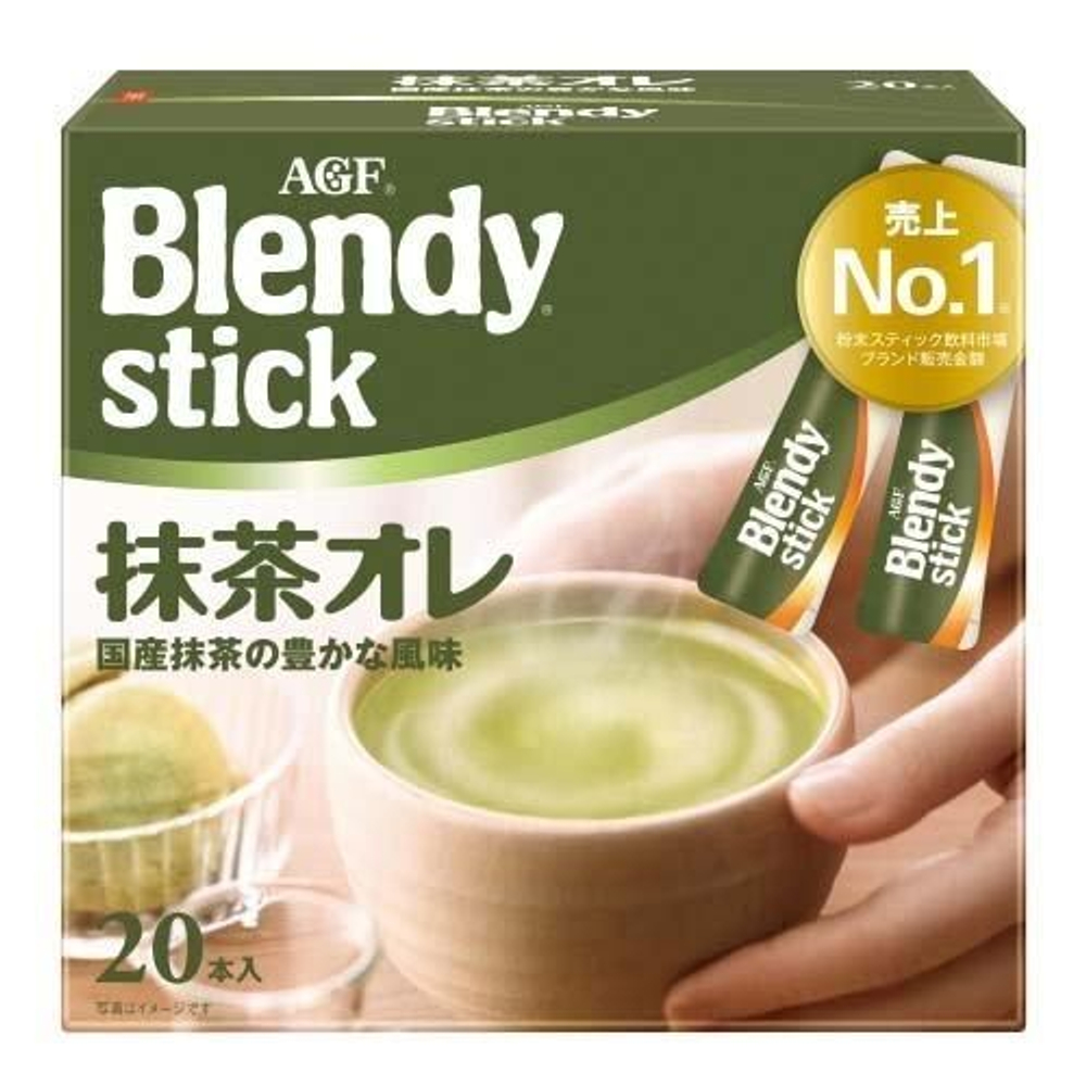 Напиток чайный AGF Blendy stick матча, с молоком и сахаром, 20x9,7 г