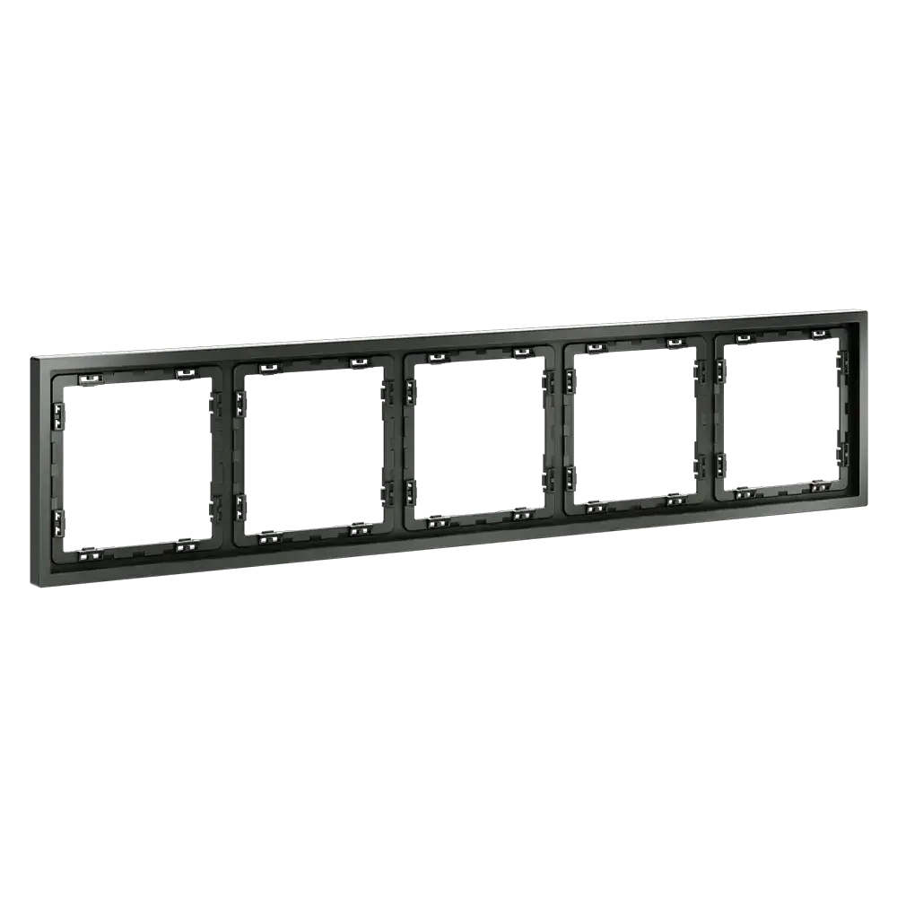 Рамка пластиковая VOLTUM S70 на 5 постов, (титан)