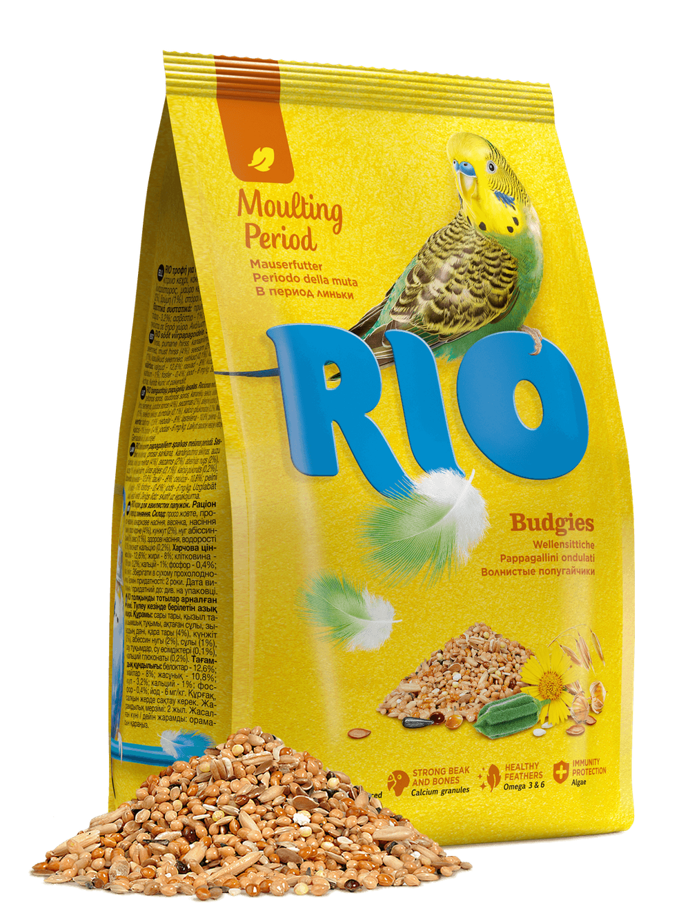 RIO (Рио) Корм для волнистых попугайчиков. Рацион в период линьки, 1000 г