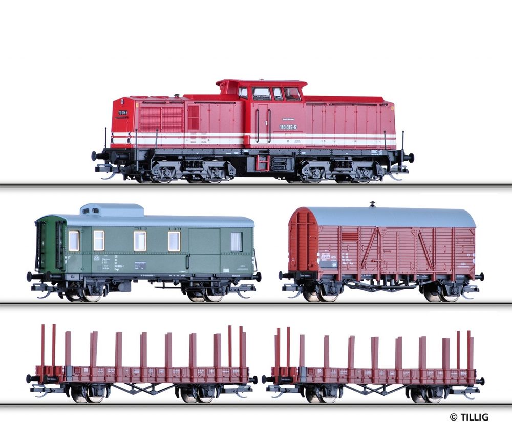 Цифровой набор: Тепловоз BR110 + 4 грузовых вагона, Ep.VI