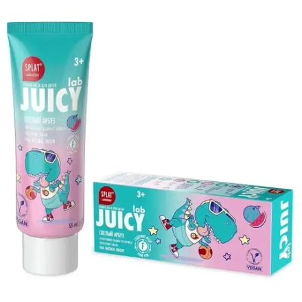 SPLAT Зубная паста Джуси для детей, Спелый Арбуз, 55мл, блок 20шт., Сплат