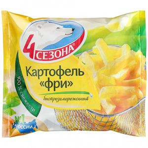 КАРТОФЕЛЬ ФРИ 900ГР 4СЕЗОНА