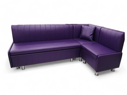 Кухонный уголок со спальным местом Каприччио 021 кожзам фиолетовый дерево