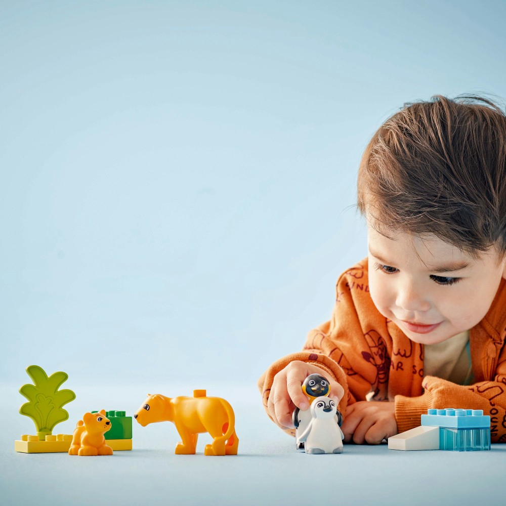 Конструктор LEGO DUPLO Town 10442 Семьи диких животных Пингвины и львы арт. 10442 10 дет — фото 18
