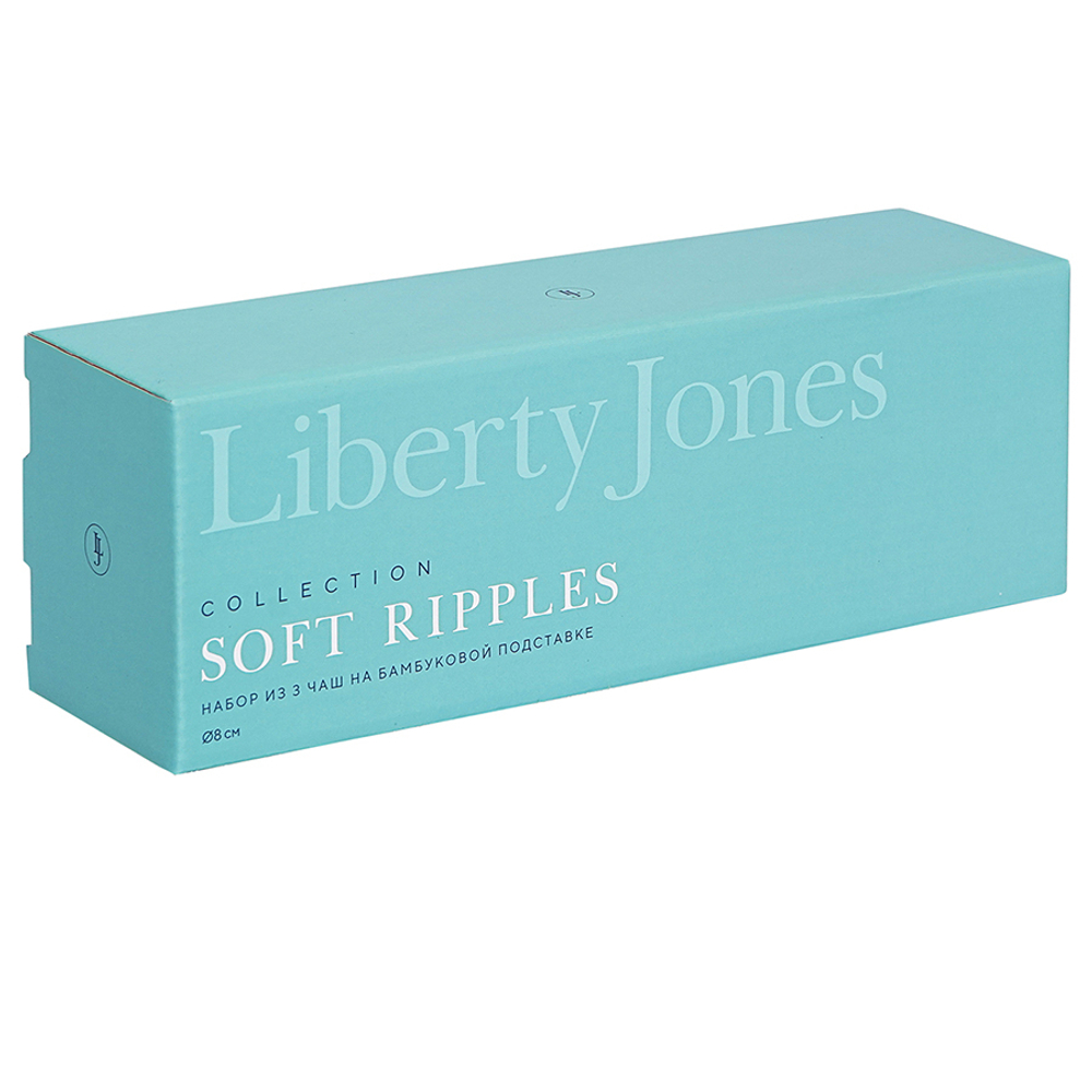 Набор чаш 3шт 8см Liberty Jones Soft Ripples белый