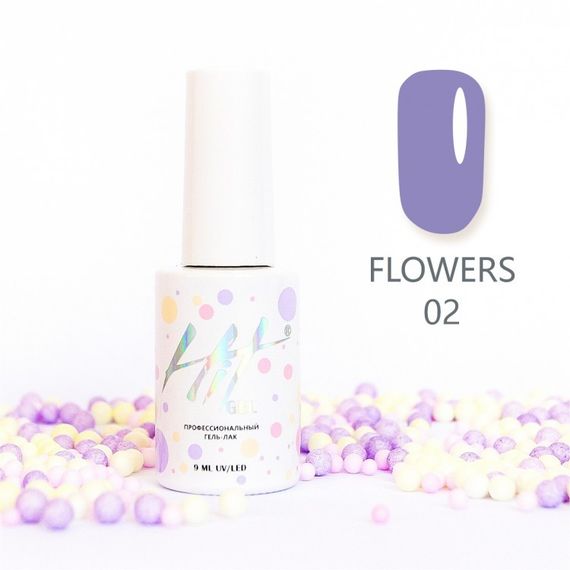 Гель-лак ТМ &quot;HIT gel&quot; Flowers №02, 9 мл