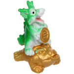 Фигурка «Дракончик с золотой монетой» 4*3*5 см, микс