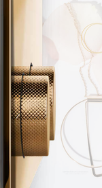 Панель смыва Gessi Anello, для встраиваемого смывного бачка Geberit, цвет Brass Brushed PVD
