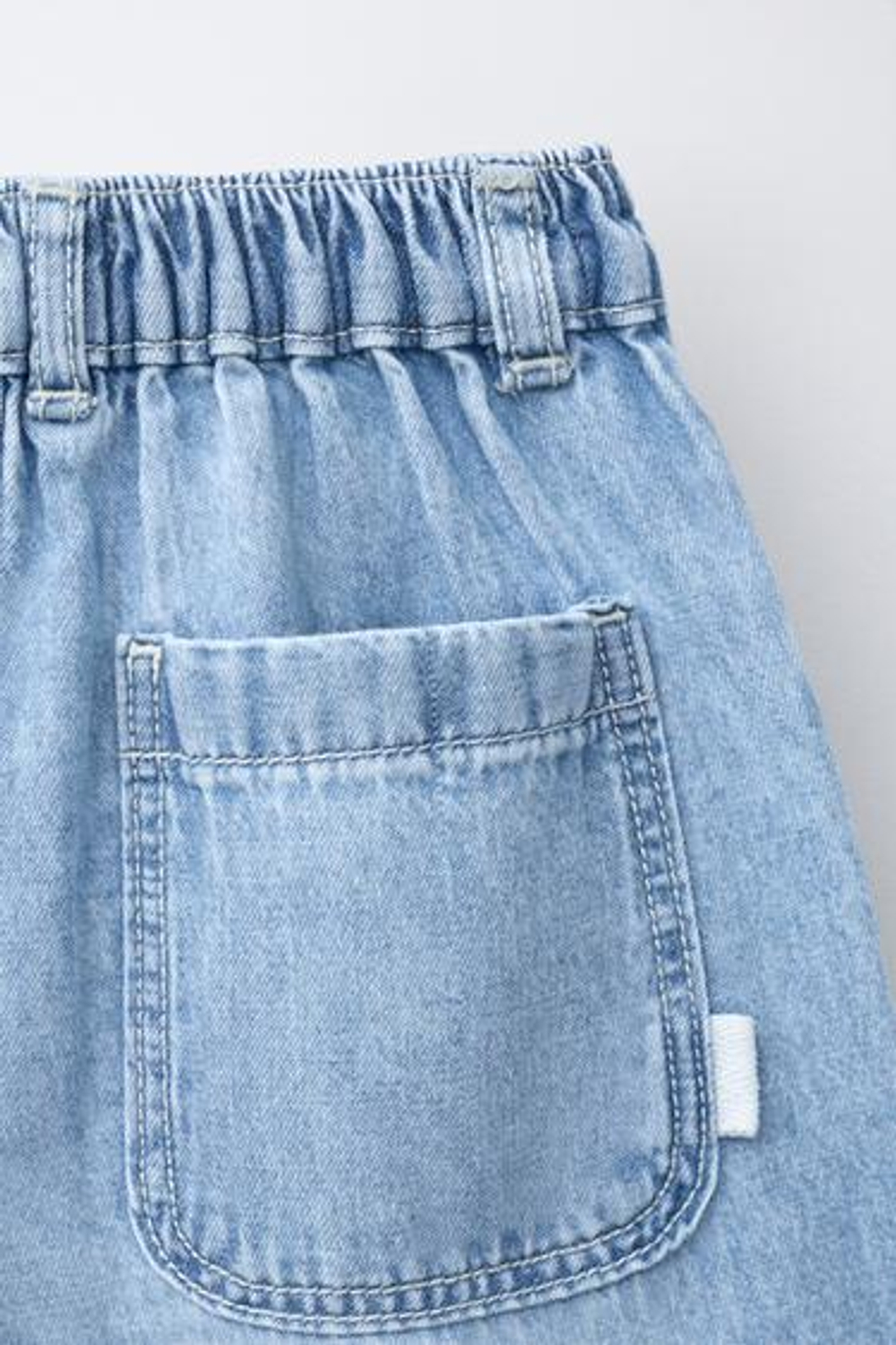 ZARA СВОБОДНЫЕ ДЖИНСЫ BAGGY, ГОЛУБОЙ