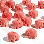 Подвеска резная "Слон", 17*20мм, коралловая пудра