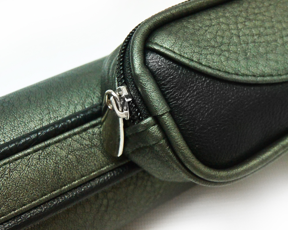 Тубус на 1 кий Меркури CLUB (1 карман) (зеленый перламутр/черный)