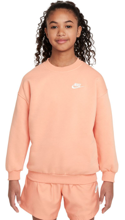Детская теннисная куртка Nike Kids Sportswear Club Fleece Oversized - Orange