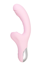 Вибратор с язычком Jos Orali розовый 22 см