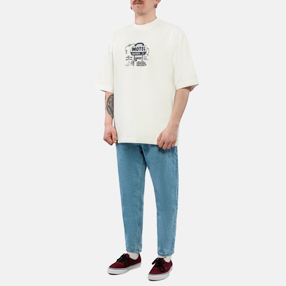 Футболка Haided WASTE A DAY RLXD FIRM TEE ecru