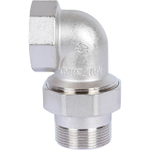 Разъемное соединение (американка) угловое STOUT - 1"1/4 (ВР/НР, никелированное, уплотнение o-ring)