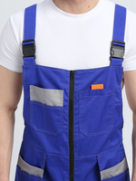 Костюм Драга-2 (тк.Смесовая МВО,240) п/к, васильковый/св.серый/оранжевый