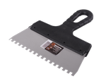 Шпатель ВИХРЬ 6х6 мм, зубчатый, нержавейка, пластик, 200мм