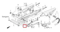 52170-KZZ-900. SLIDER, CHAIN. Honda CRF250L-M-Rally
