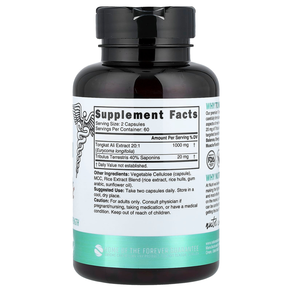 Nutri, 20:1 экстракт эврикомы длиннолистой, 120 веганских капсул