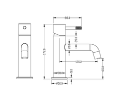 Смеситель для умывальника Boheme VENTURO 371-SGM