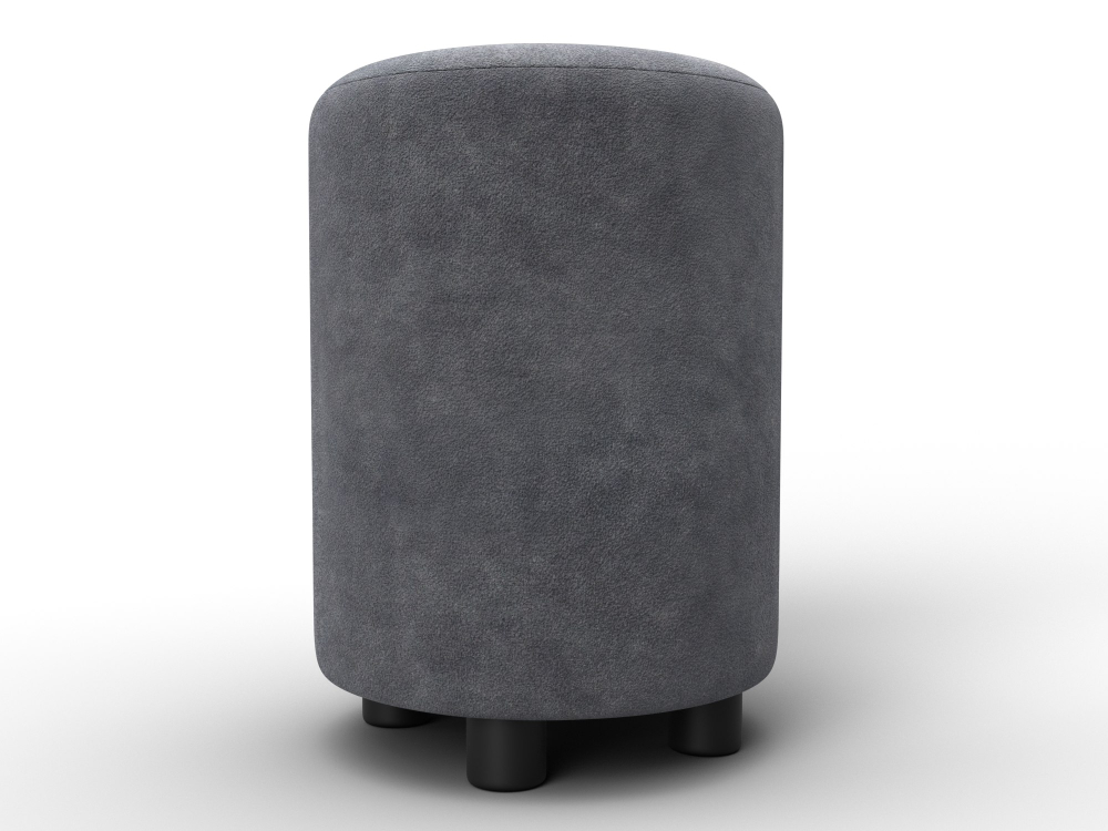 Пуф 001, BRUT 16 темно-серый, Велюр, 132486