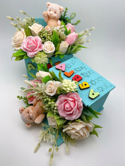 Букет из мыла для учителя Азбука